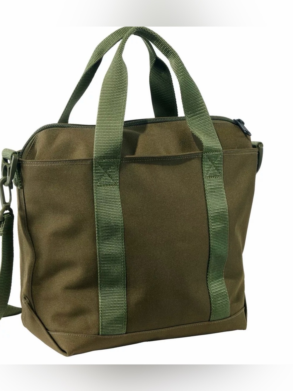 NWOT L.L. Bean LARGE Zip Hunter's Tote Bag With Strap - Picture 2 of 12
